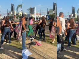 Vídeo – Panfletagem acaba em pancadaria e mordida entre lulistas e bolsonaristas