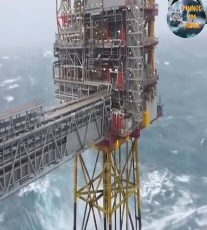 Veja Vídeo – Como plataformas de petróleo conseguem enfrentar ondas gigantes em alto-mar; veja