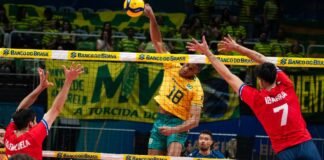 Brasil vence Chile na estreia pelo Sul-Americano de vôlei masculino