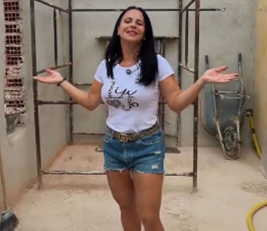 Viviane Araújo mostra andamento da obra de sua nova mansão e faz revelação
