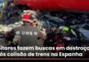 Veja Vídeo – Militares fazem buscas em destroços após colisão de trens na Espanha; assista ao vídeo