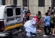 Veja Vídeo – Padre cai ao se pendurar em viatura da Guarda Municipal de Belo Horizonte; veja