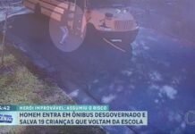 Veja Vídeo – Homem impede acidente com ônibus escolar e salva 19 crianças nos EUA